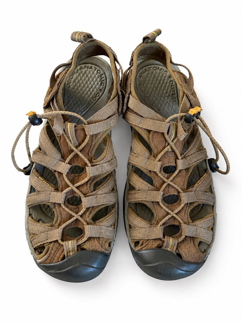 KEEN Newport H2 Waterproof Hiking Sport Sandals Brown Beach Shoes Size 8